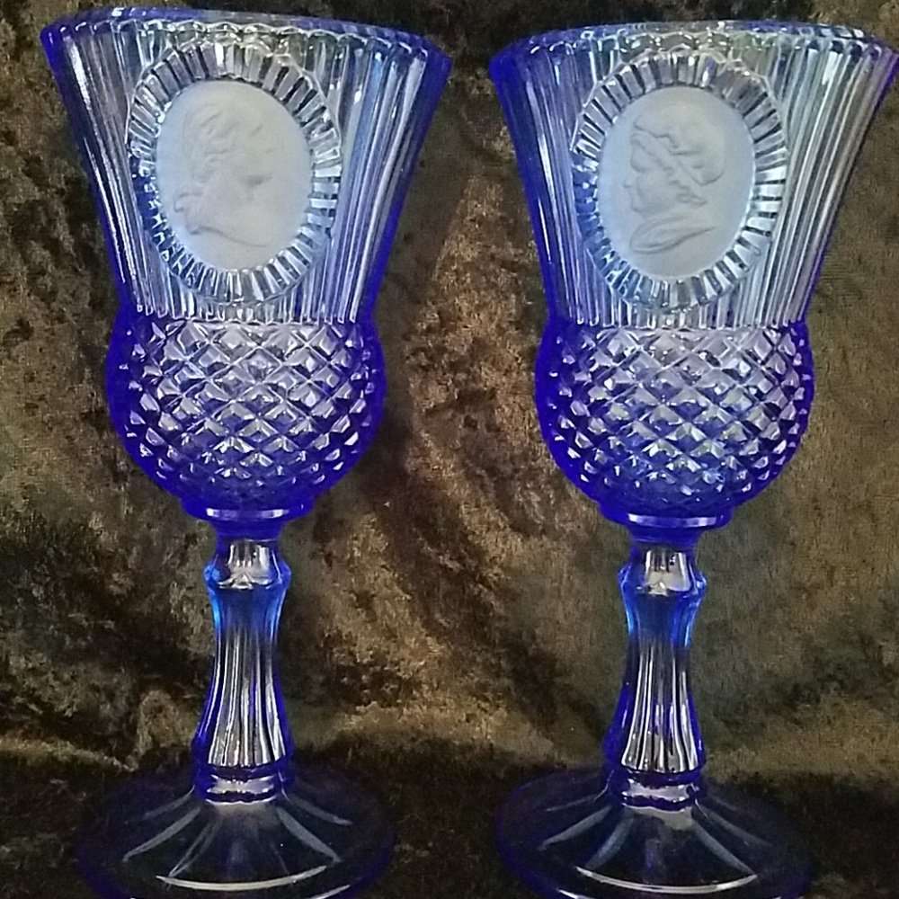 Vintage Avon Fostoria 1976 George & Martha Washington